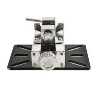Auratrove Base de taladro de tornillo de banco, soporte de bola de cuentas de 4 mm a 35 mm, abrazadera ajustable de aleación de aluminio para hacer joyas y manualidades de pasatiempos