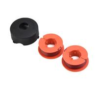 Auratrove Cabezal de cubierta de bobina con 2 líneas, compatible con Bosch Pro Tap Art 26 30 Combitrim Easytrim, rosca de 1,6 mm, pieza de repuesto de 8 m de longitud