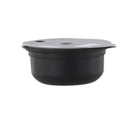 Auratrove Cápsula de café reutilizable para Bosch Tassimo, capacidad de 12 g con tapas de 60 ml y 180 ml, cuchara y cepillo, taza recargable de plástico gris