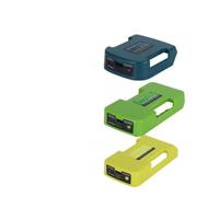 Auratrove Clip de cinturón de batería de 40 V, adaptador de cargador USB para herramientas eléctricas, estación de carga portátil al aire libre para dispositivos móviles