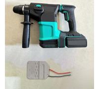 Auratrove Controlador de martillo eléctrico recargable sin escobillas para taladro de impacto, carcasa de metal y plástico, negro, 62 x 51 mm, pieza