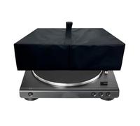 Auratrove Cubierta antipolvo para tocadiscos, tela Oxford 600D, carcasa protectora para Audio-Technica AT-LP60X y AT-LP60XBT, diseño de fondo abierto negro