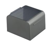 Auratrove Cubierta de enchufe para exteriores, caja protectora de plástico a prueba de salpicaduras de 90 grados para interruptor de luz, fácil instalación de pegado para baño, balcón, sala de estar