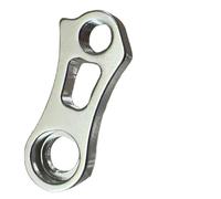 Auratrove Extensor de suspensión de desviador de aleación de aluminio para Sram para Sunrace 40T 42T 46T, 53 x 36 mm, gancho trasero plateado para engranajes de bicicleta de montaña