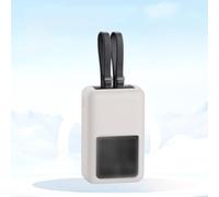 Auratrove Funda protectora de silicona, para anker Zolo Power Bank 2025 20000 mAh 45 W, cubierta a prueba de golpes con agujero para cordón para viajes