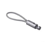 Auratrove Hebilla de cuerda de aleación 6061 para equipo de senderismo | Aleación de aluminio 6061, clip de prensa de pistón, capacidad de carga de 2 kg, peso ligero de 9,5 g