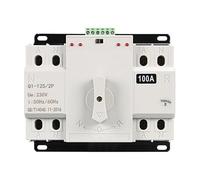 Auratrove Interruptor de transferencia automática de doble potencia, trifásico para ats para generador UPS, inversor solar, conmutación de milisegundos con protección contra sobrecarga