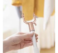 Auratrove Juego de 10 conectores de aleación de aluminio para la cabeza de la horquilla de 19 mm de diámetro interior para colgar en la organización de almacenamiento de estantes, color plateado