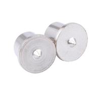 Auratrove Juego de 16 puntas centrales de clavijas, centro de espiga de acero para taladro de madera de 6 mm, 8 mm, 10 mm, 12 mm, pasadores de alineación cromados para juntas de carpintería