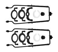 Auratrove Juego de 2 soportes ajustables para pantallas de 7 a 10 pulgadas, marco de metal con adaptadores de base E14, E26, E27, color negro