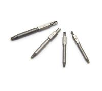 Auratrove Juego de 4 extractores de tornillos de cabeza rota, herramienta de extracción de dientes deslizantes de doble cabeza para tornillos dañados, kit de acero CR-MO para bricolaje y uso