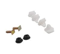 Auratrove Juego de clips de sujeción para el arco de la rueda delantera para Opel Corsa C, 4 retenedores de plástico blanco con 2 tornillos y tuercas, kit de repuesto 1406925 9130754
