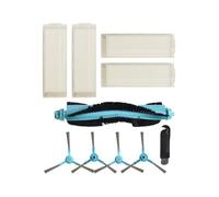 Auratrove Kit de filtro de cepillo lateral de repuesto para cecotec para Conga 3290 3390 3490 3590 3690 3790 3890 Elite, piezas de aspiradora de nailon ABS de alto rendimiento, juego con herramienta