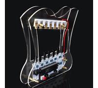 Auratrove Kit de piano electrónico de bricolaje, proyecto de práctica de soldadura HU-013, kit de música de 7 notas con LED para educación STEM y aficionados