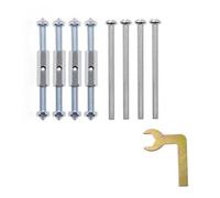 Auratrove Kit de reparación de enchufe de interruptor tipo 86, varilla de soporte de tornillo de casete de metal con llave, ajustable de 65 a 85 mm para fijación de caja de pared dañada