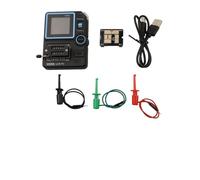 Auratrove LCR-P1 - Probador de transistores con pantalla a color de 1.45 pulgadas, medidor de resistencia de capacitancia de diodo, batería de 300 mAh, exportación de datos para análisis de