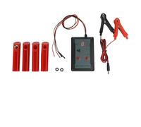 Auratrove Limpiador de inyectores de combustible, herramienta de diagnóstico de modo de pulso de doble canal con 4 adaptadores, kit portátil de 12 V/5 V para reparación y mantenimiento de automóviles