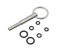 Auratrove Llave de tornillo de cabeza ovalada, herramienta de reparación de máquina de café para krups Orchestro Siciliana, acero inoxidable de 6 cm con anillos de goma