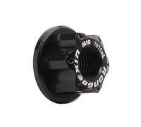 Auratrove M10x1.0 Tornillo de bloqueo de tuerca de cubo de rueda trasera para bicicleta, perno de eje de aleación de aluminio en negro, rojo, azul, dorado, verde o morado