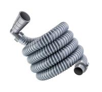 Auratrove Manguera de extensión de tubo de drenaje totalmente automática para lavadora, tubo flexible de salida subacuática de 1 m, para electrodomésticos de lavandería estándar, color gris