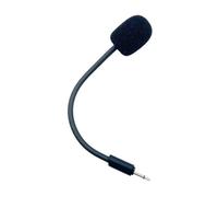 Auratrove Micrófono de repuesto de 2,5 mm para auriculares JBL Q100, micrófono omnidireccional con manguera flexible de 360°, incluye cubierta de espuma para parabrisas