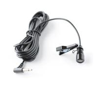 Auratrove Micrófono de techo unidireccional para coche, micrófono externo de 3,5 mm con cable de 300 cm para Clarion para Kenwood para Sony, para pionero para sistemas de navegación Android