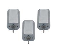 Auratrove Motor de CC cepillado de carbono, 3-6 V, 5000-30000 RPM para modelo, avión, barco, coche, bricolaje, paquete de 3 unidades de metal de alta velocidad para mini motores
