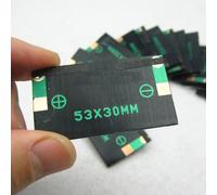 Auratrove Paquete de 10 paneles solares pequeños de 5 V, 30 mA, 53 x 30 mm, celdas de resina epoxi para proyectos de ciencia electrónica y carga de batería