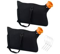 Auratrove Paquete de 2 bolsas de colección de hojas compatibles con aspiradora Worx WG500 WG501 WG502 WG505 WG509, bolsas de repuesto resistentes con costuras reforzadas y correas ajustables