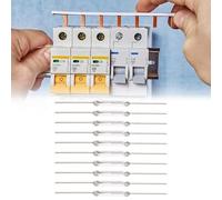 Auratrove Paquete de 20 interruptores de láminas de vidrio, 2 x 14 mm normalmente abierto N/O 10 W sensor de bajo voltaje para proyectos IoT, interruptor magnético de 2 pines de 100 V CC 0,5 A