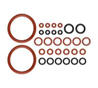 Auratrove Paquete de 30 juntas tóricas de goma para Saeco Spidem para máquina de café Gaggia válvula de vapor salida de agua -40 a 200 °C, negro y rojo