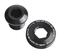Auratrove Perno de manivela de aleación de aluminio M15/M26 para sram GXP, compatible con bielas x7 X9 X0 para xx1, tuerca de tornillo autoextraíble negra