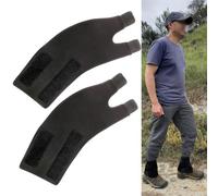 Auratrove Polainas impermeables de nailon de silicona para piernas, para nieve, arena, viento, protectores de esquí de corte bajo con correas ajustables para hombres y mujeres, campamento al aire