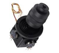 Auratrove Potenciómetro de palanca de mando de 4 ejes 10k Ohm, controlador industrial JH-D400X-R4, diseño sellado para robótica y sistemas de control electrónico, color negro