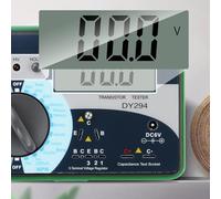 Auratrove Probador digital de transistores, analizador de parámetros de CC semiconductor para diodo FET SCR, mide el voltaje del condensador con retención de datos para reparación de laboratorio