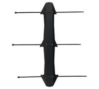 Auratrove Protector de cadena, protector de cuadro de polipropileno resistente al desgaste con patrón de fibra de carbono para bicicletas de carretera y montaña, color negro, 24,4 cm