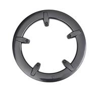 Auratrove Protector de plato negro para bielas 40-42T de 5 agujeros, protector deflector de cadena de plástico de 6,5 cm para bicicletas plegables de carretera de montaña