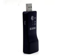Auratrove Repetidor WiFi de 300 Mbps, extensor de señal inalámbrico de 2.4 GHz con WPS para Smart TV para puerto RJ45, adaptador de red de modo AP alimentado por USB, color negro