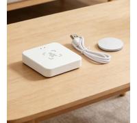 Auratrove Sensor de presencia humana zigbee mmWave, movimiento de 10 m y detección estática de 6 m, detección de luz de 0 a 3000 lux para automatización inteligente del hogar a través de la aplicación