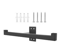 Auratrove Soporte de almacenamiento para soplador de hojas, soporte de gancho de metal para mochila para organización de equipos eléctricos al aire libre, soporte de montaje en pared negro de 13.74 x