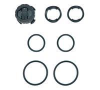 Auratrove Soporte de nailon para ordenador de bicicleta de cuarto de vuelta con juntas de goma, soporte de liberación rápida para Garmin, soporte negro con absorción de golpes, 38,8 x 19,8 mm