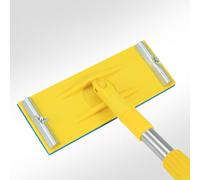 Auratrove Soporte de plástico para lijadora manual con clip de liberación rápida y collar de bloqueo para lijado de paneles de yeso, se adapta a postes de pintor estándar, color amarillo, 22 x 8,7 cm