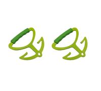 Auratrove Soporte para bolsas de comestibles, asa resistente para bolsa de compras con agarre suave, soporta hasta 80 libras para supermercado, hogar, patio, verde, paquete de 2