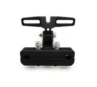 Auratrove Soporte para luz trasera de bicicleta eléctrica, soporte trasero de ABS para sillín y cámara deportiva, visibilidad nocturna segura, color negro