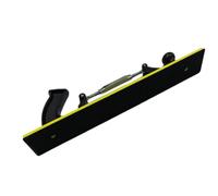 Auratrove Tabla de lijado rectangular en seco con puerto de vacío, lijadora manual de 70 x 420 mm para masilla automática, cepilladora ABS flexible con agarre cómodo, color amarillo