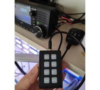 Auratrove Teclado de control externo de radio para ICOM IC-705 IC-7300 IC-7610 IC-9700, SSB CW RTTY acceso directo con cable de datos de 3,5 mm, ABS negro