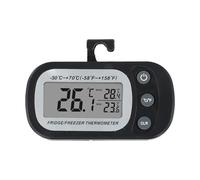 Auratrove Termómetro digital para nevera con pantalla grande, registra temperaturas mínimas máximas, conversión C/F, rango de -20 a 50 °C para uso en interiores de refrigerador, soporte de gancho