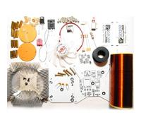 Auratrove tesla Coil DIY Kit, altavoz inalámbrico de plasma de música con 3 agujas de descarga, kit de montaje de estado sólido de 24 V para proyectos científicos