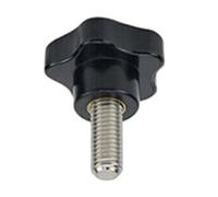 Auratrove Tornillo de cabeza de plástico para antena JPC-7, pieza de repuesto ABS negro, ajuste seguro, resistente a la intemperie, fácil de instalar para reparación de radio jamón