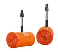 Auratrove Tubo interior ultraligero para bicicleta de montaña de TPU de 29 x 1.75-2.5, 60 mm para válvula Presta para grava 35-40C, resistente a alta presión, color naranja